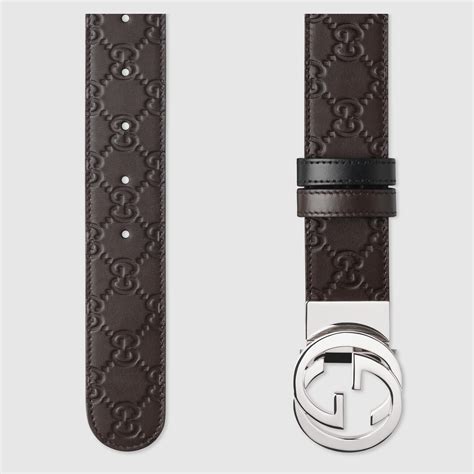 gucci brown leather and suede belt|reversible Gucci signature belt.